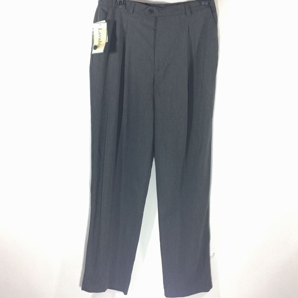 Northern Reflections Womens Dress Pants Elastic back Gray Comfort NEW